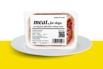 turkey & lamb | meat. for dogs. (16 x 450g)