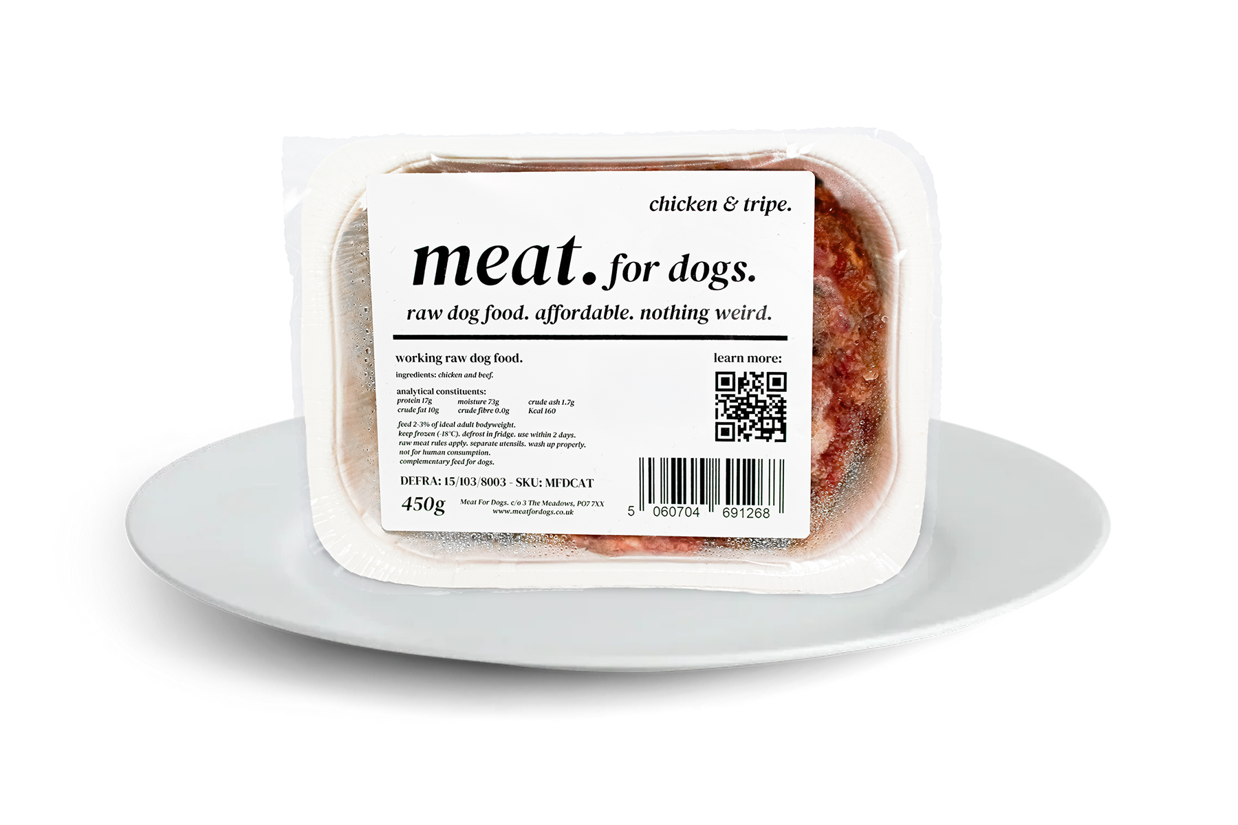 chicken & tripe | meat. for dogs. (16 x 450g)