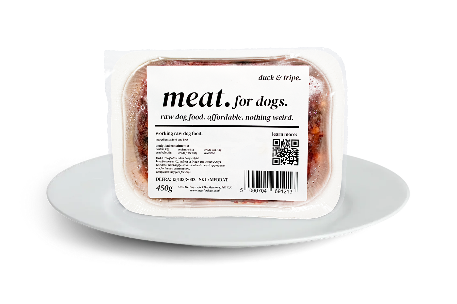 duck & tripe | meat. for dogs. (16 x 450g)